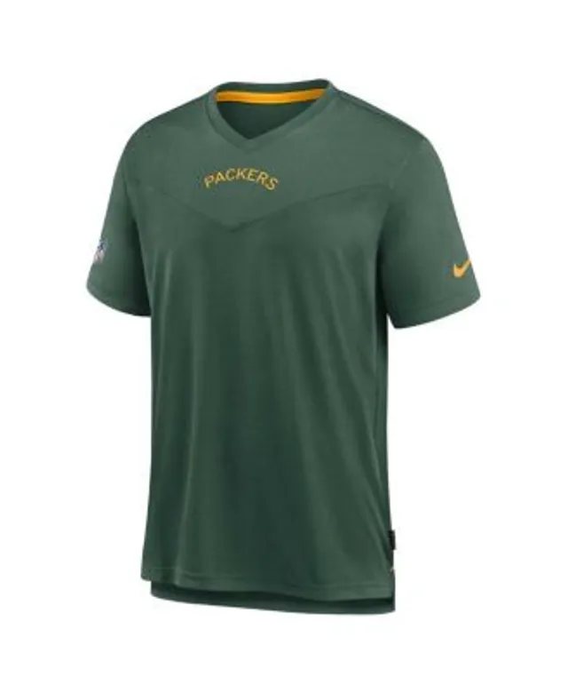 Men's Nike Gray Green Bay Packers Sideline Player UV Performance Long Sleeve  T-Shirt