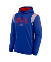 Men's Nike Royal Buffalo Bills Sideline Athletic Arch Jersey Performance Pullover Hoodie Size: Large