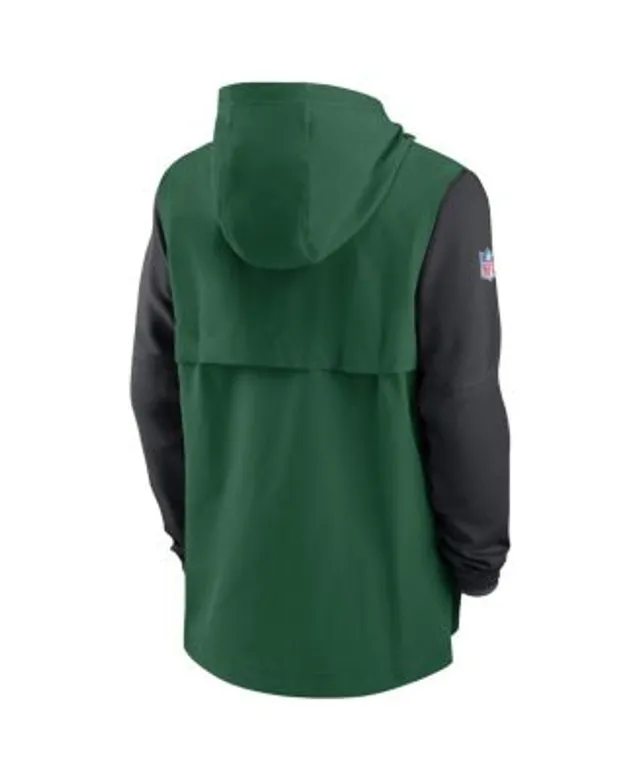 Men's Nike Black New York Jets Sideline Player Quarter-Zip Jacket