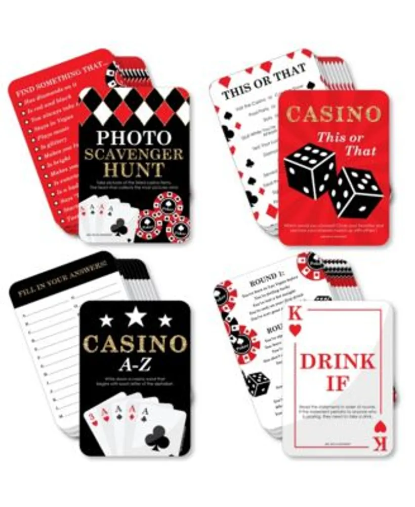 Las Vegas - Casino Party Game Scratch Off Dare Cards - 22 Count