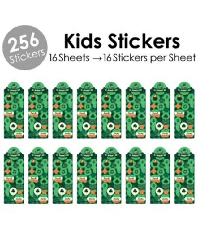 Big Dot of Happiness Happy 100th Day of School - 100 Days Party Favor Kids  Stickers - 16 Sheets - 256 Stickers