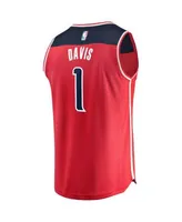 Youth Fanatics Branded Johnny Davis Red Washington Wizards 2022 NBA Draft  First Round Pick Fast Break Replica Jersey - Icon Edition