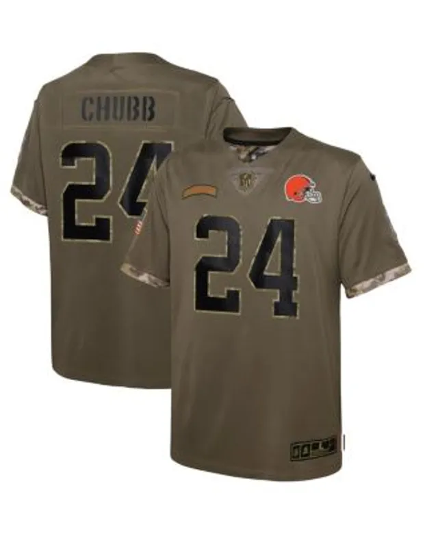 Men's Nike Nick Chubb Brown Cleveland Browns 2023 Salute to Service Limited Jersey