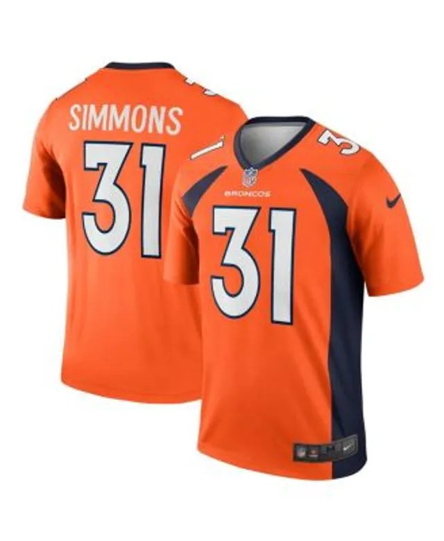 Nike Men's Justin Simmons Black Denver Broncos RFLCTV Limited Jersey