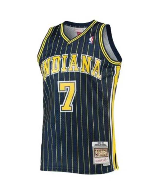 Men's Mitchell & Ness Jalen Rose Gold Indiana Pacers 1999-00 Hardwood  Classics Swingman Jersey