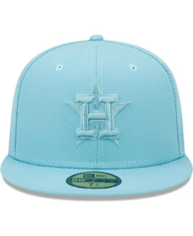 New Era Men's Light Blue Montgomery Biscuits Authentic Collection Alternate  Logo 59FIFTY Fitted Hat