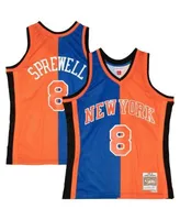 Men's Mitchell & Ness Latrell Sprewell Blue New York Knicks Hardwood Classics Swingman Jersey Size: Small