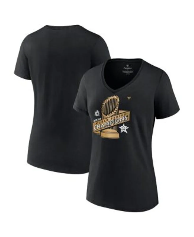 Fanatics Women's Branded Black Houston Astros 2022 World Series Champions  Parade V-Neck T-shirt