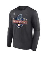 Youth Fanatics Branded Heathered Gray Atlanta Braves 2021 World Series Champions Locker Room T-Shirt