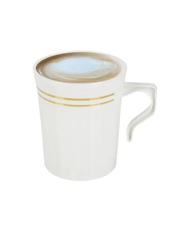 Smarty Had A Party 8 oz. Clear Square Plastic Coffee Mugs (192 Mugs)