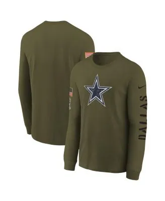 Men's Nike Olive Philadelphia Eagles 2022 Salute To Service Long Sleeve  T-Shirt