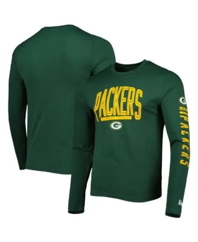 Men's New Era Green Green Bay Packers Combine Authentic Offsides Long  Sleeve T-Shirt