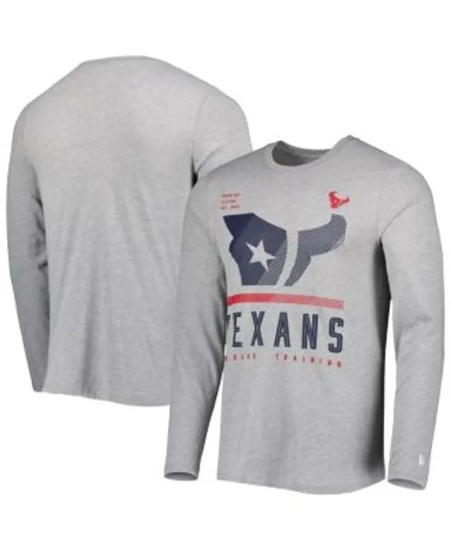 New Era Houston Texans Heathered Gray Combine Authentic Game On T