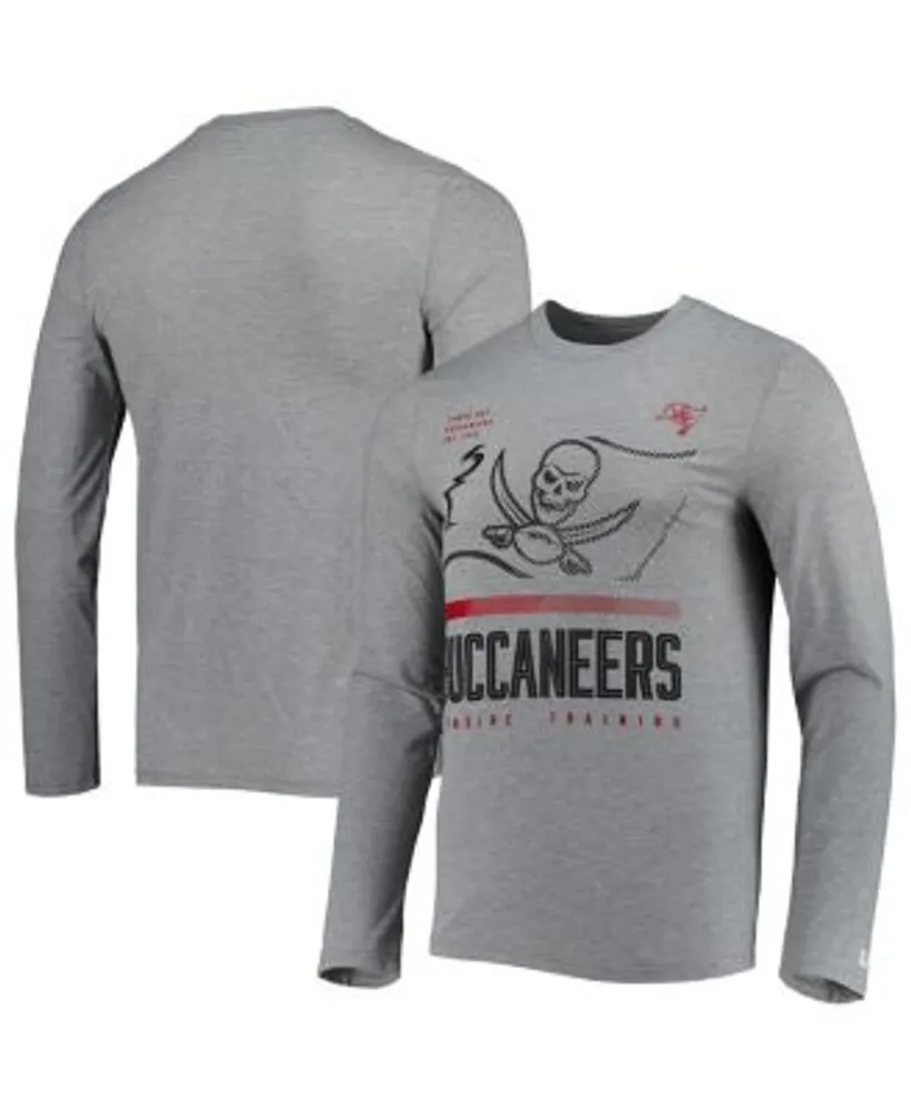 New Era Men's Heathered Gray Tampa Bay Buccaneers Combine Authentic Red  Zone Long Sleeve T-shirt