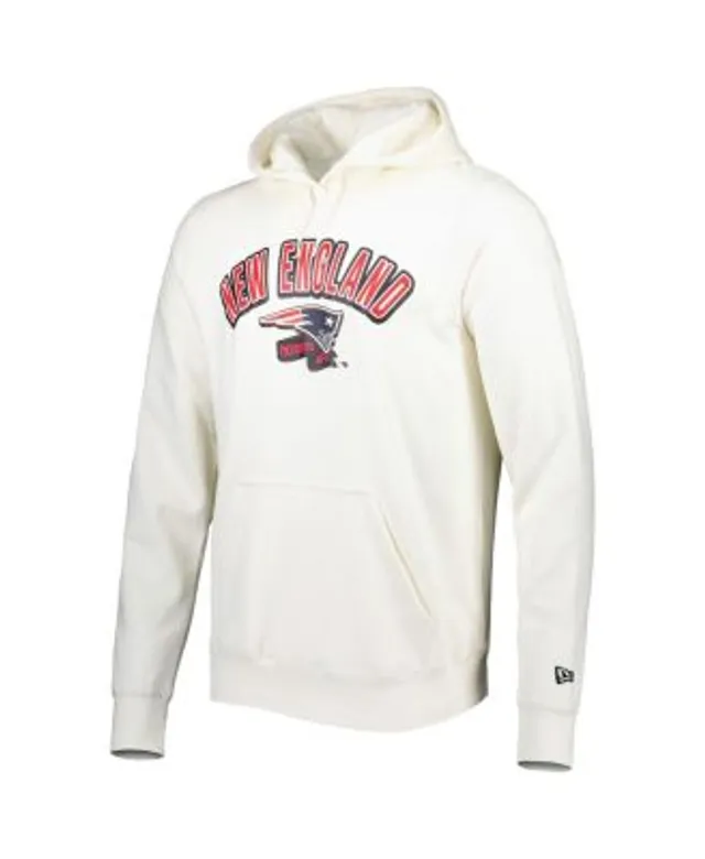 Men's New Era Cream Carolina Panthers Sideline Chrome Pullover Hoodie