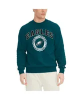 Men's Philadelphia Eagles Tommy Hilfiger Midnight Green Ronald Crew  Sweatshirt