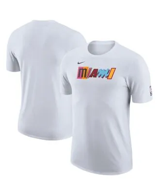 New Era Men's White Miami Heat 2022/23 City Edition Elite Pack T-shirt