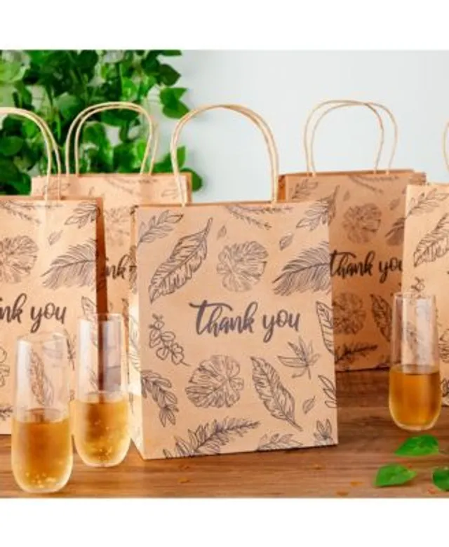 Juvale 12 Pack Medium Paper Bags with Handles, Bulk Brown Bags for Party  Favors, Goodies, 8 x 4.75 x 10 In