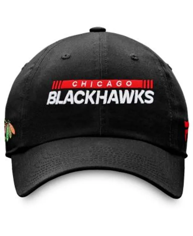 Men's Fanatics Branded Black/Red Chicago Blackhawks 2022 NHL Draft  Authentic Pro Flex Hat