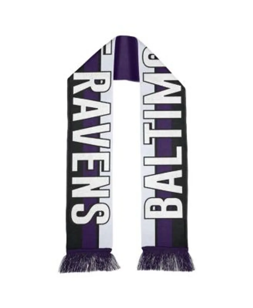 Baltimore Ravens WEAR by Erin Andrews Women's Striped Scarf & Gloves Set