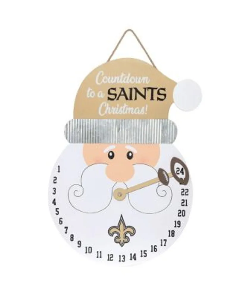 FOCO New Orleans Saints Countdown Santa Sign