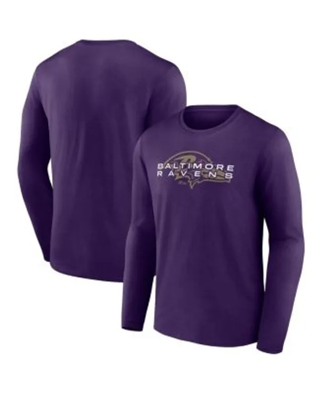 Women's Fanatics Branded Purple Baltimore Ravens Plus Size Primary Logo  Long Sleeve T-Shirt