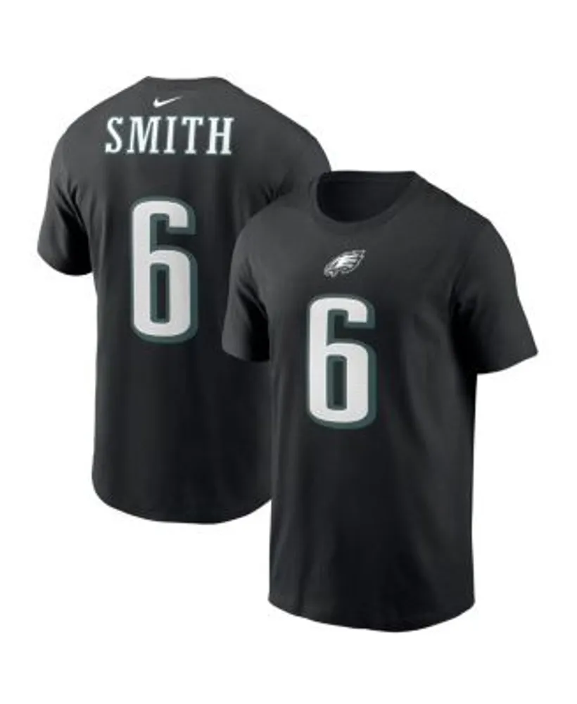 A.J. Brown Philadelphia Eagles Youth Black Name & Number Logo T-Shirt 