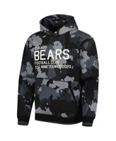 Men's The Wild Collective Black Chicago Bears Camo Pullover Hoodie