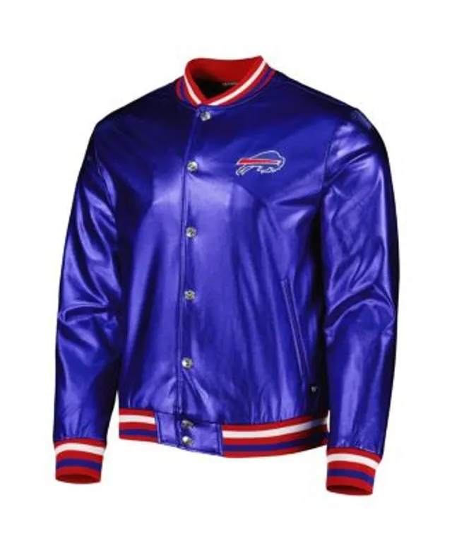 Starter Women's White Buffalo Bills Line Up Satin Full-Snap Varsity Jacket  - Macy's