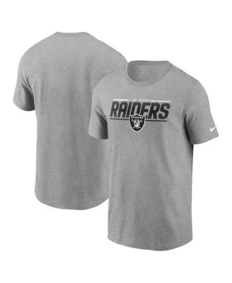 Fanatics Men's Branded Black, Heathered Gray Las Vegas Raiders Colorblock  T-shirt - Macy's