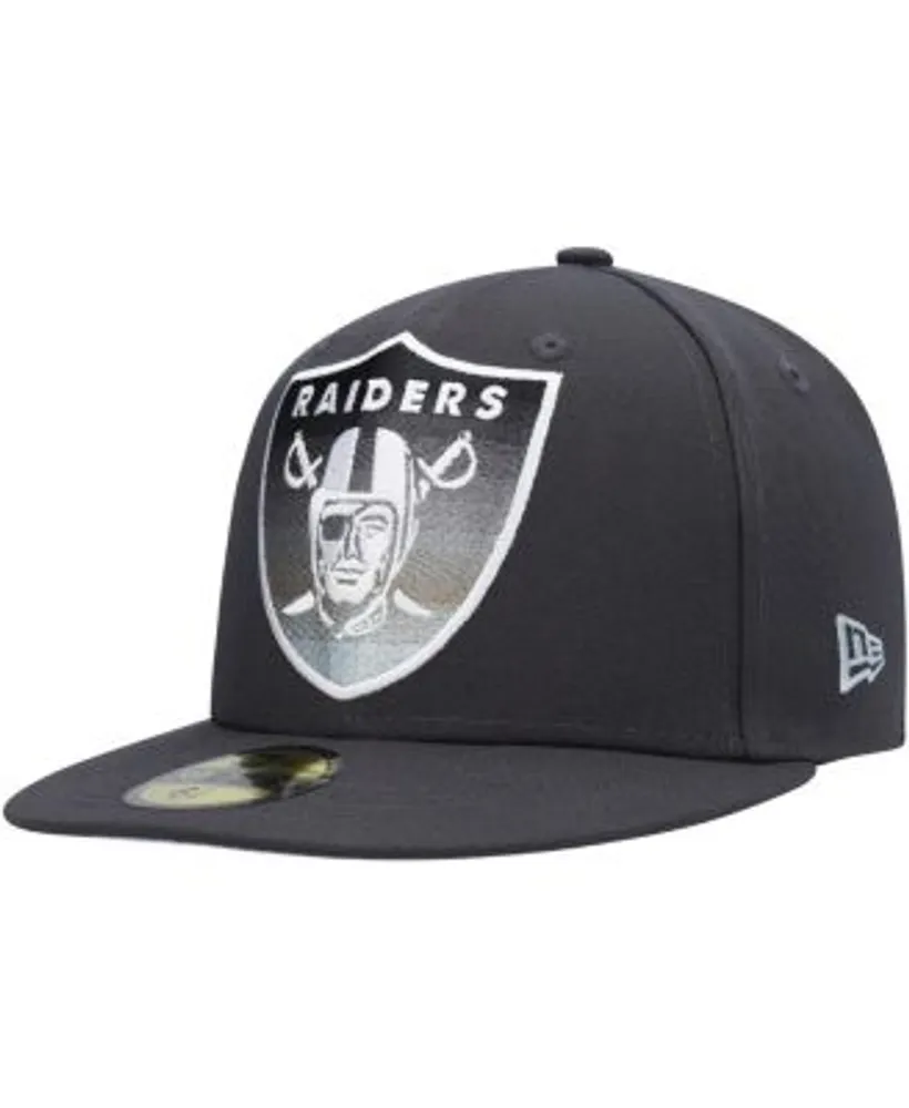 Las Vegas Raiders New Era Color Dim 59FIFTY Fitted Hat - Graphite