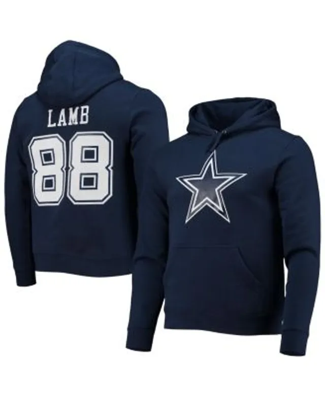 Dak Prescott Dallas Cowboys Women's Plus Size Name & Number Pullover Hoodie  - White/Navy