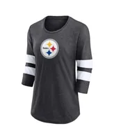 WEAR by Erin Andrews Steelers Team Scoop Neck T-Shirt - Women's