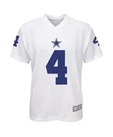 Men's Nike Dak Prescott White Dallas Cowboys Name & Number T-Shirt