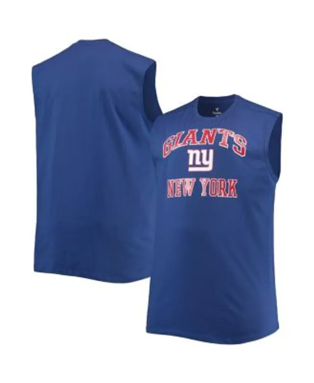 Men's Royal New York Giants Big & Tall Muscle Tank Top