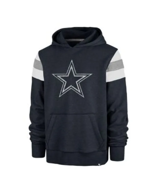 Men's New Era Navy Dallas Cowboys Throwback Pullover Hoodie