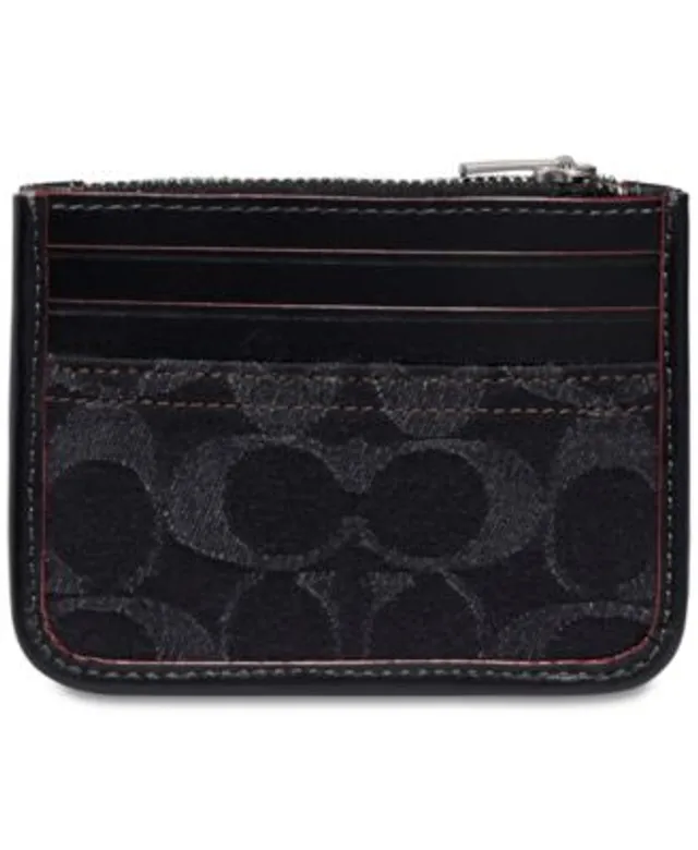 COACH Signature Jacquard Small Wristlet - Macy's