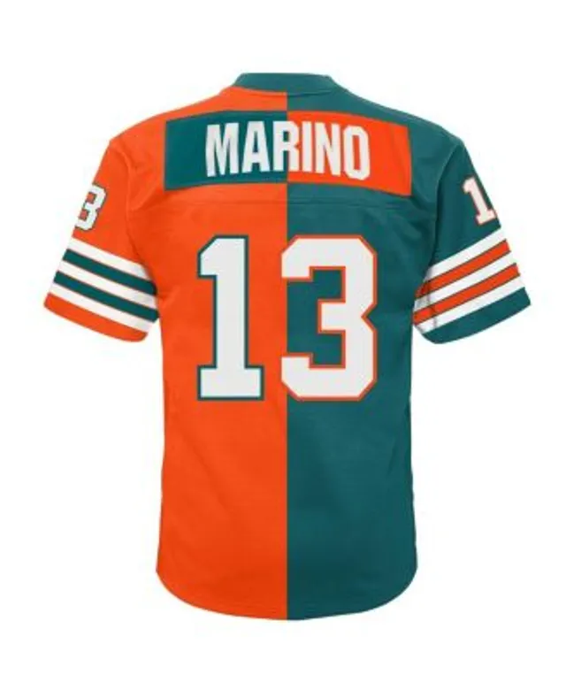 Men's Mitchell & Ness Miami Dolphins Dan Marino Aqua Retired Player Name & Number T-Shirt