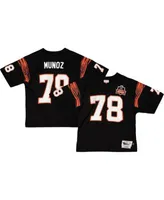 Men's Anthony Munoz Black Cincinnati Bengals 1981 Authentic Retired Player  Jersey