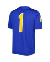 Men's Nike #1 Royal Boise State Broncos Untouchable Game Jersey