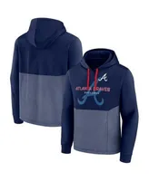 Atlanta Braves Jersey Muscle Sleeveless Pullover Hoodie - Navy