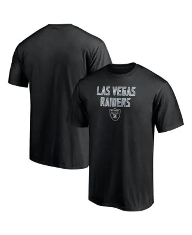 Men's Fanatics Branded Black Las Vegas Raiders Stacked T-Shirt