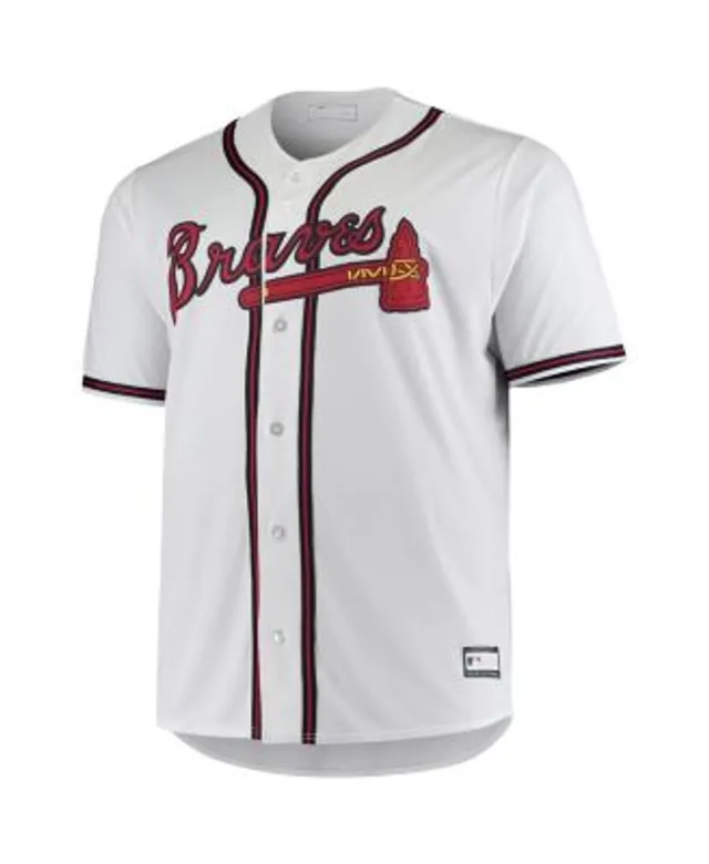 Profile Men's Ronald Acuna Jr. Red Atlanta Braves Big and Tall Replica  Player Jersey