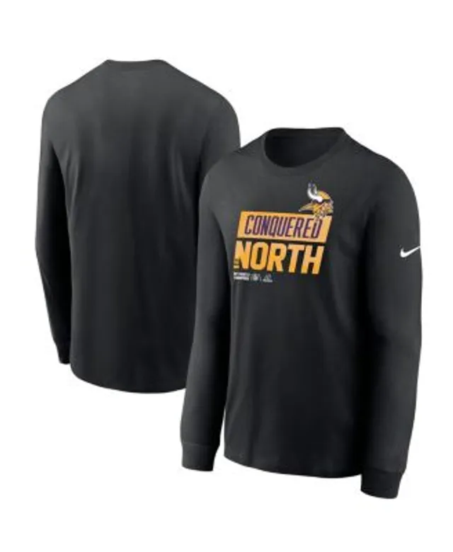 Men's Nike Black Minnesota Vikings 2022 NFC North Division Champions Locker  Room Trophy Collection T-Shirt