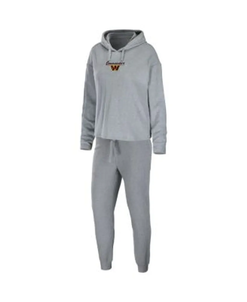 Lids New York Jets WEAR by Erin Andrews Women's Pullover Hoodie & Pants  Lounge Set - Heathered Gray