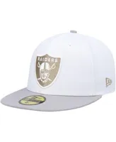 Men's New Era White Las Vegas Raiders Omaha 59FIFTY Fitted Hat