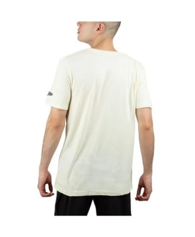 Men's New Era Cream Cleveland Browns Sideline Chrome T-Shirt