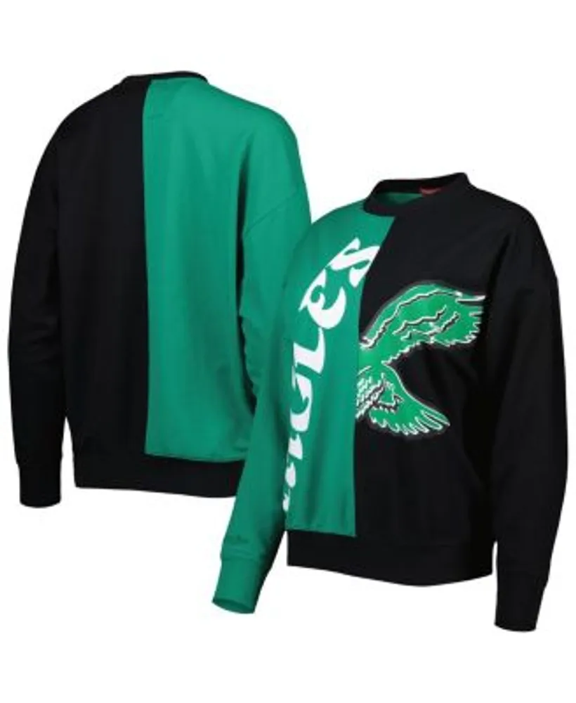 Men's Mitchell & Ness Black Philadelphia Eagles Throwback Big Face