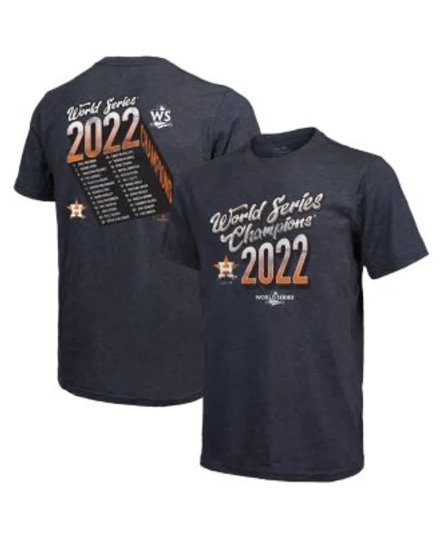 Majestic Threads Cream/Navy Houston Astros 2022 World Series Champions Divide and Conquer Tri-Blend