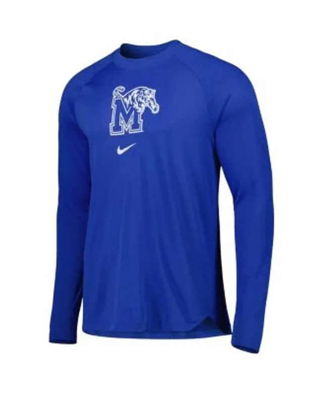 Nike White Memphis Tigers 2023 on Court Bench Long Sleeve T-Shirt Size: Small